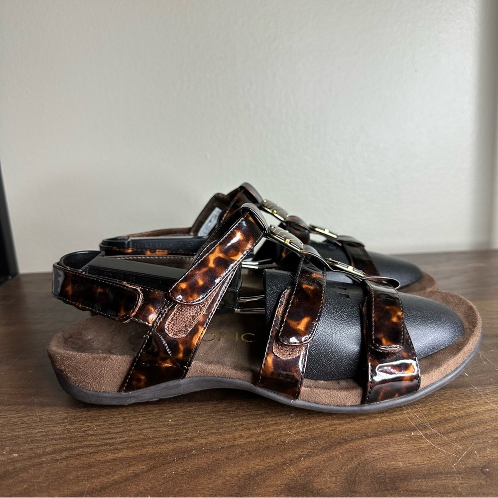 Vionic Brown Amber Adjustable Strap Sandals 8 Wom… - image 1